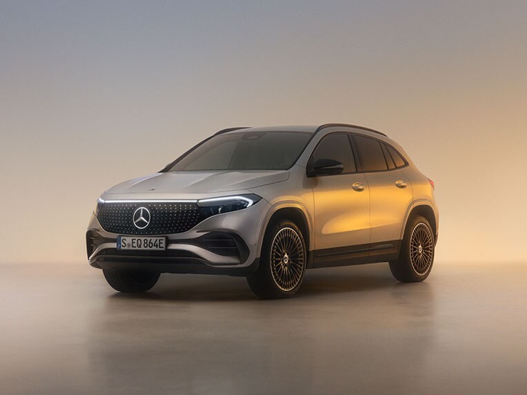 The exterior of the EQA from Mercedes-Benz.