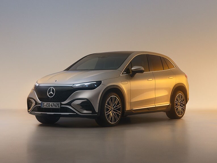 The exterior of the EQE SUV from Mercedes-Benz.