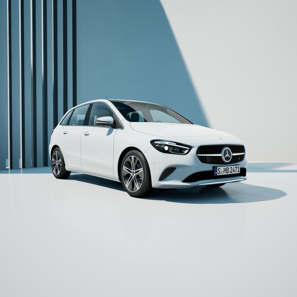 Front view of the Mercedes-Benz B-Class.