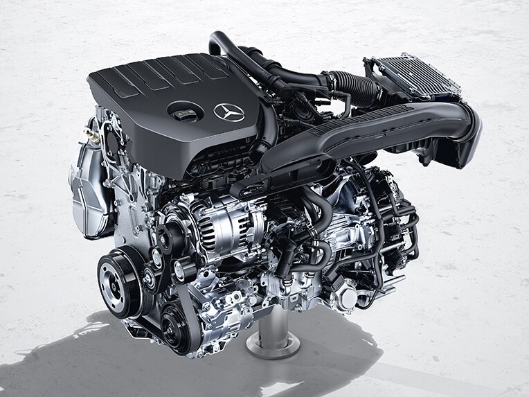 The integrated starter-generator (ISG) of the Mercedes-Benz A-Class Hatchback.