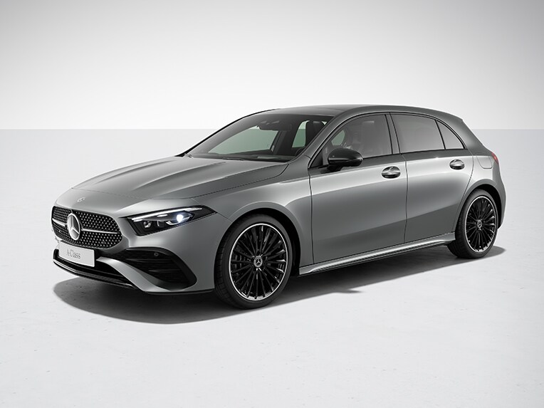 The exterior of the Mercedes-Benz A-Class Hatchback with the AMG Line equipment line.