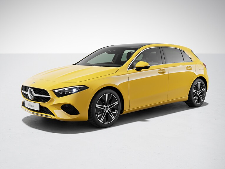 The exterior of the Mercedes-Benz A-Class Hatchback with the Progressive equipment line.