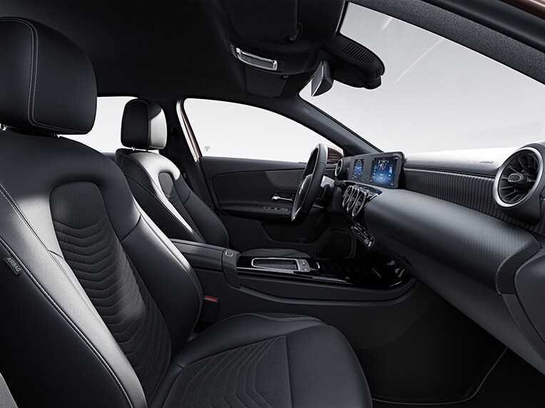 The interior of the Mercedes-Benz A-Class Hatchback with the Progressive equipment line.