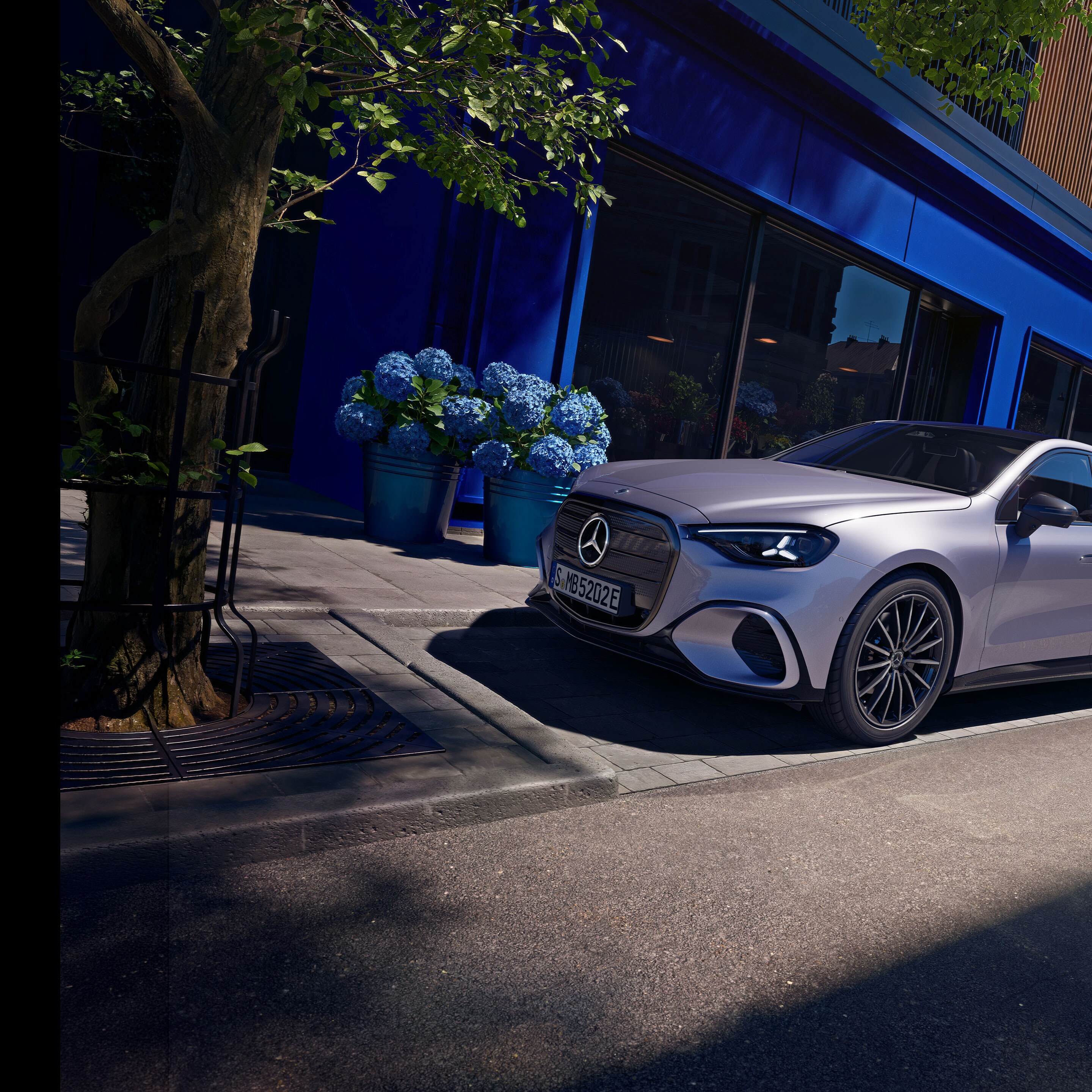 The exterior of the new C-Class from Mercedes-Benz.