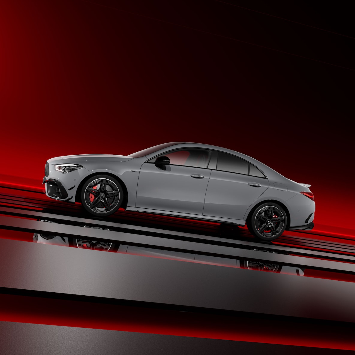 The Mercedes-AMG CLA Coupé with AMG Design Plus Package.