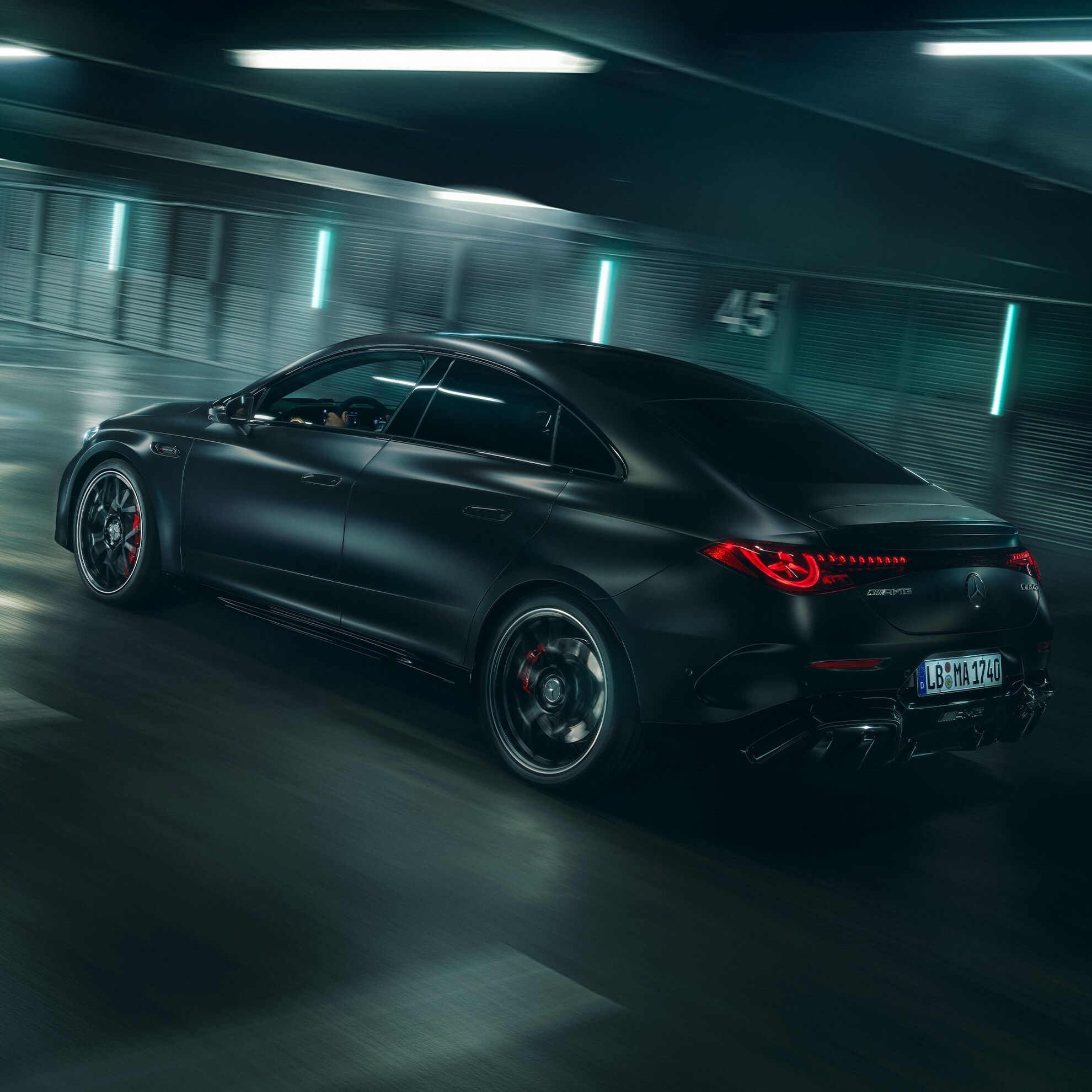The performance of the all-new Mercedes-AMG CLA 45 4MATIC+ electric.
