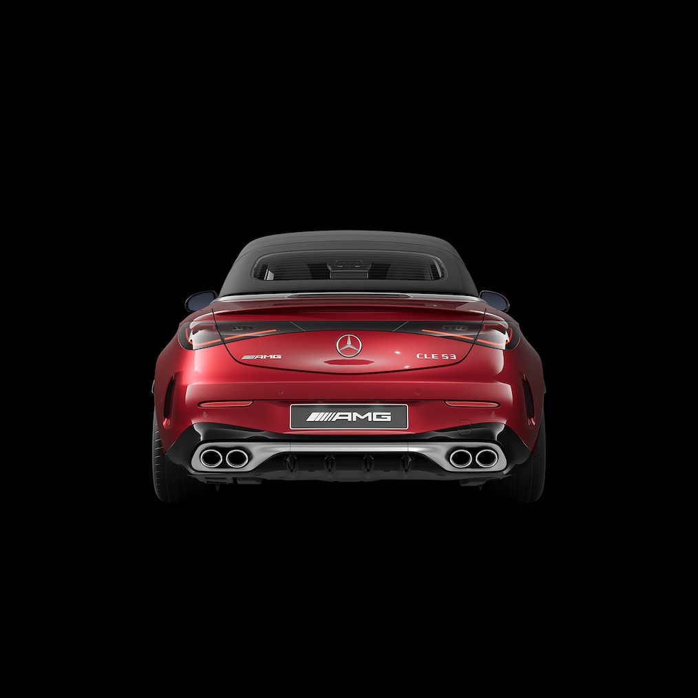 The CLE Cabriolet from Mercedes-AMG with the optional AMG Exterior Carbon-Fibre Package II.
