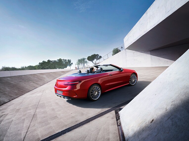 Front view of the Mercedes-Benz E-Class Coupé.