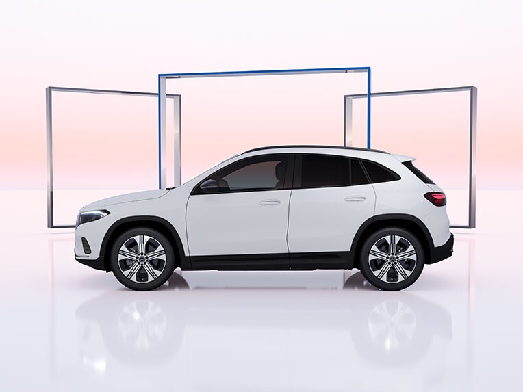 The EQA from Mercedes-Benz with the Electric Art equipment line.