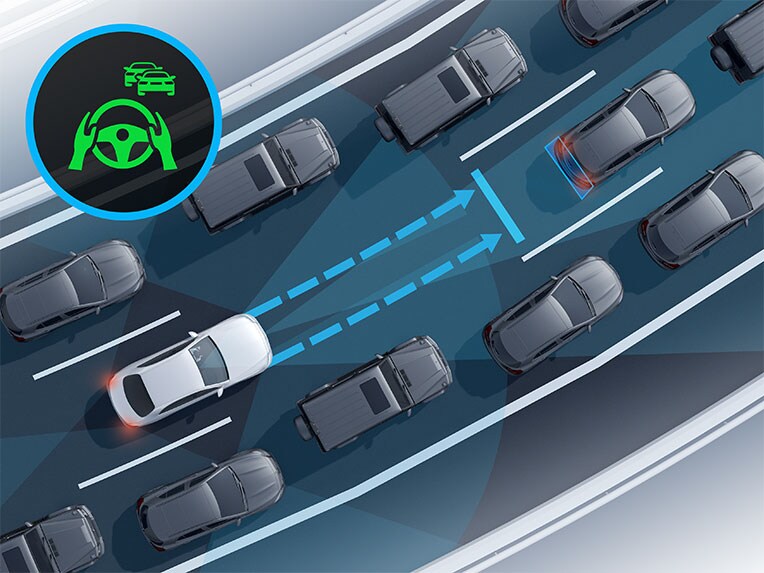 Active Steering Assist in the new EQB from Mercedes-Benz.