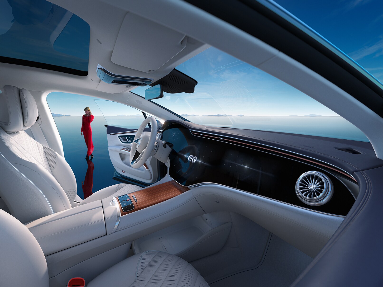 Interior of the EQS Saloon from Mercedes-EQ.
