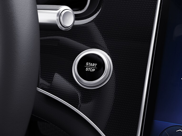 A graphic representation of the KEYLESS-GO Convenience package in the EQS Saloon from Mercedes-EQ.