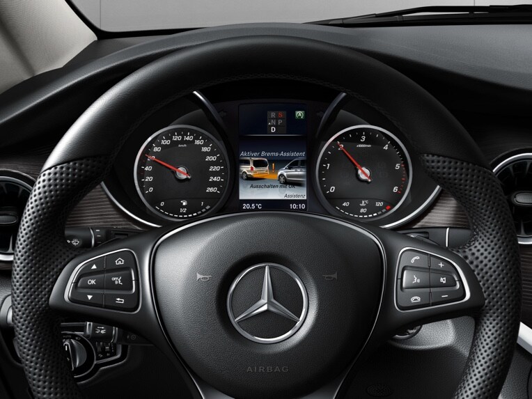 The Standard Assistance Package is an intelligent combination of 3 driver assistance systems.
