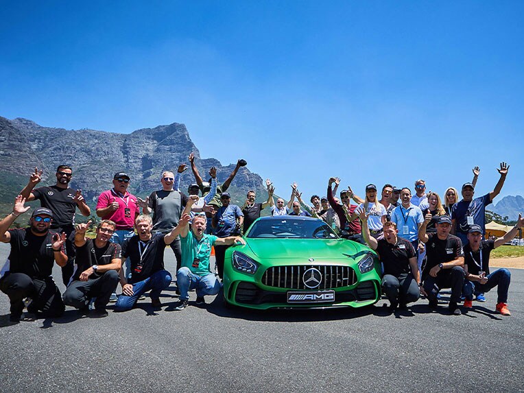 Front view of the Mercedes-AMG GT R.