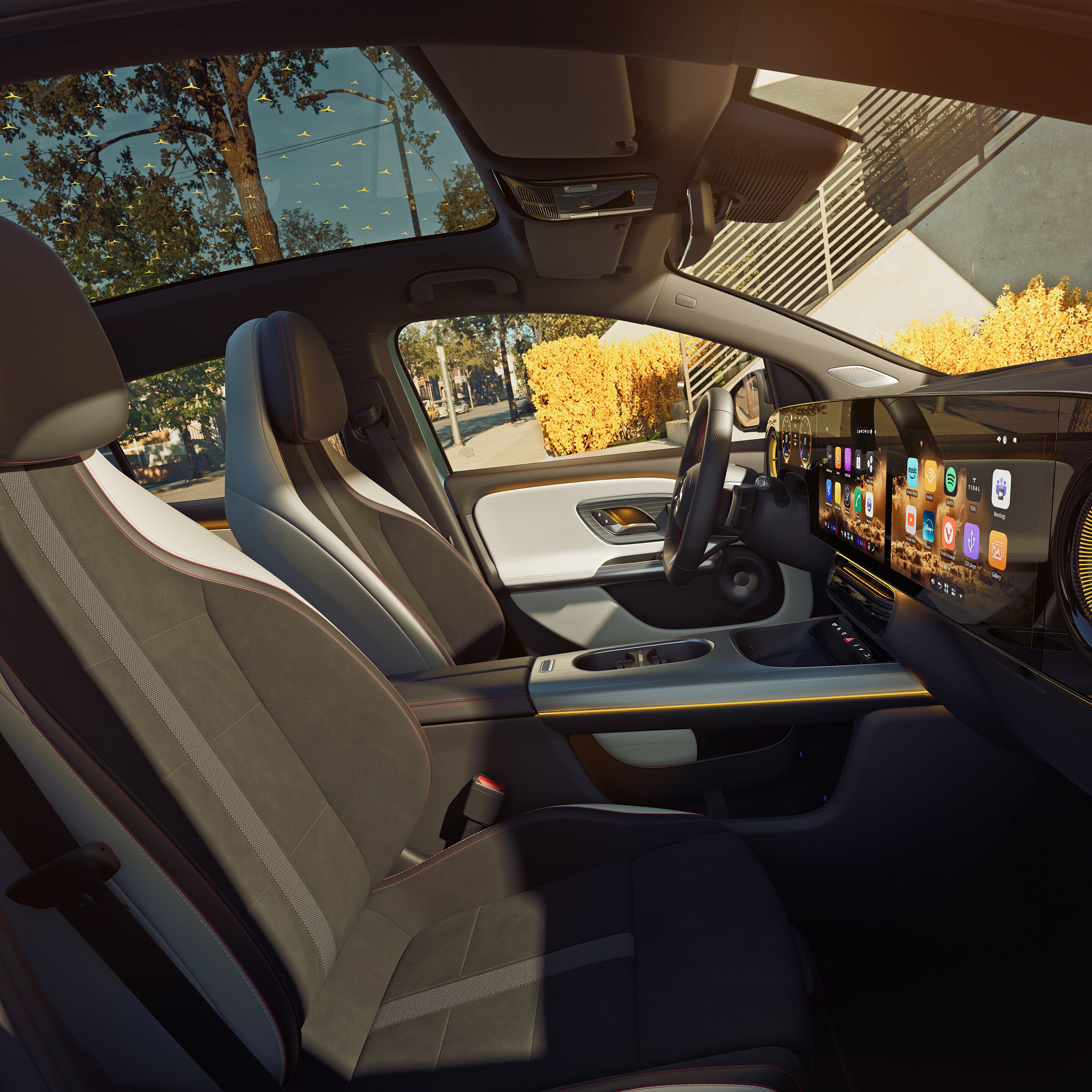 The interior of the all-new GLA from Mercedes-Benz.