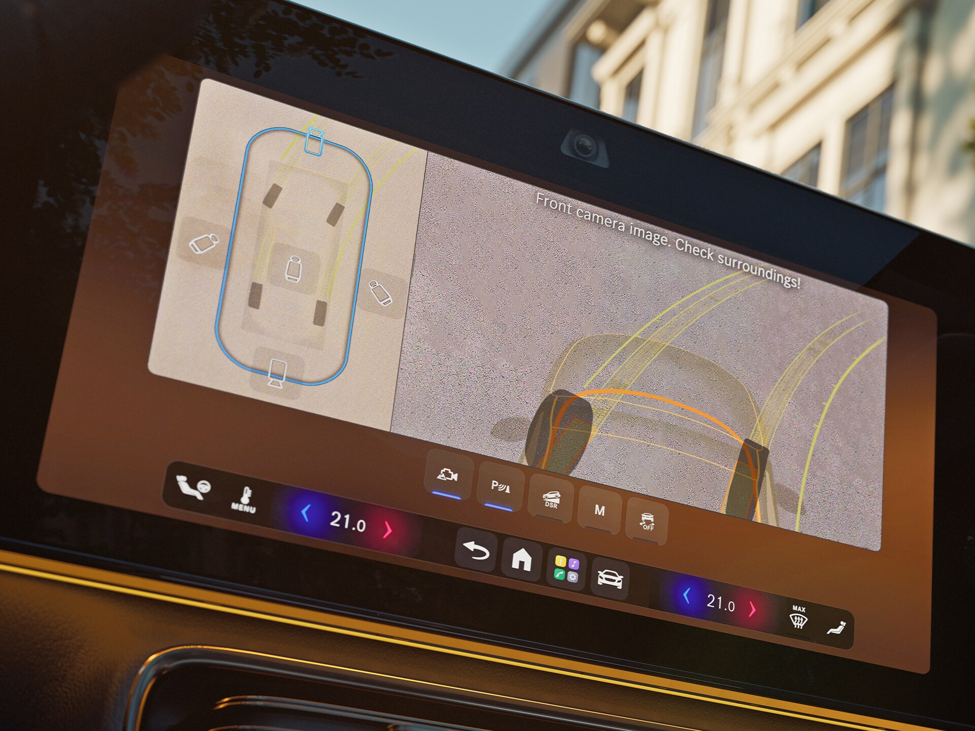 The transparent bonnet of the all-new GLA from Mercedes-Benz.