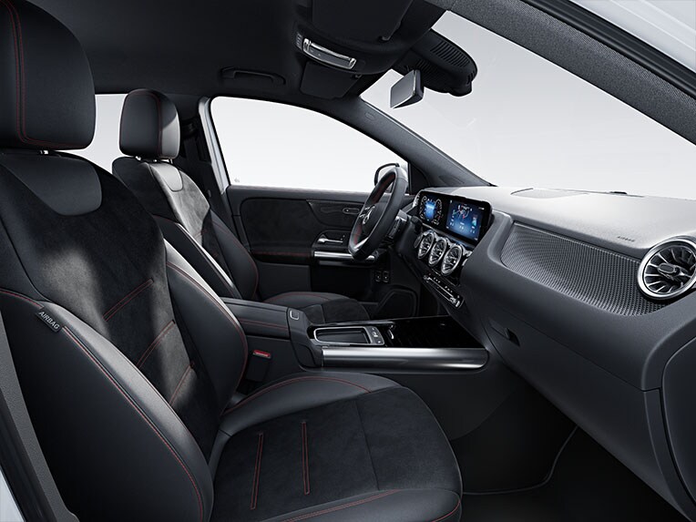 The interior of the new Mercedes-Benz GLA with AMG Line.