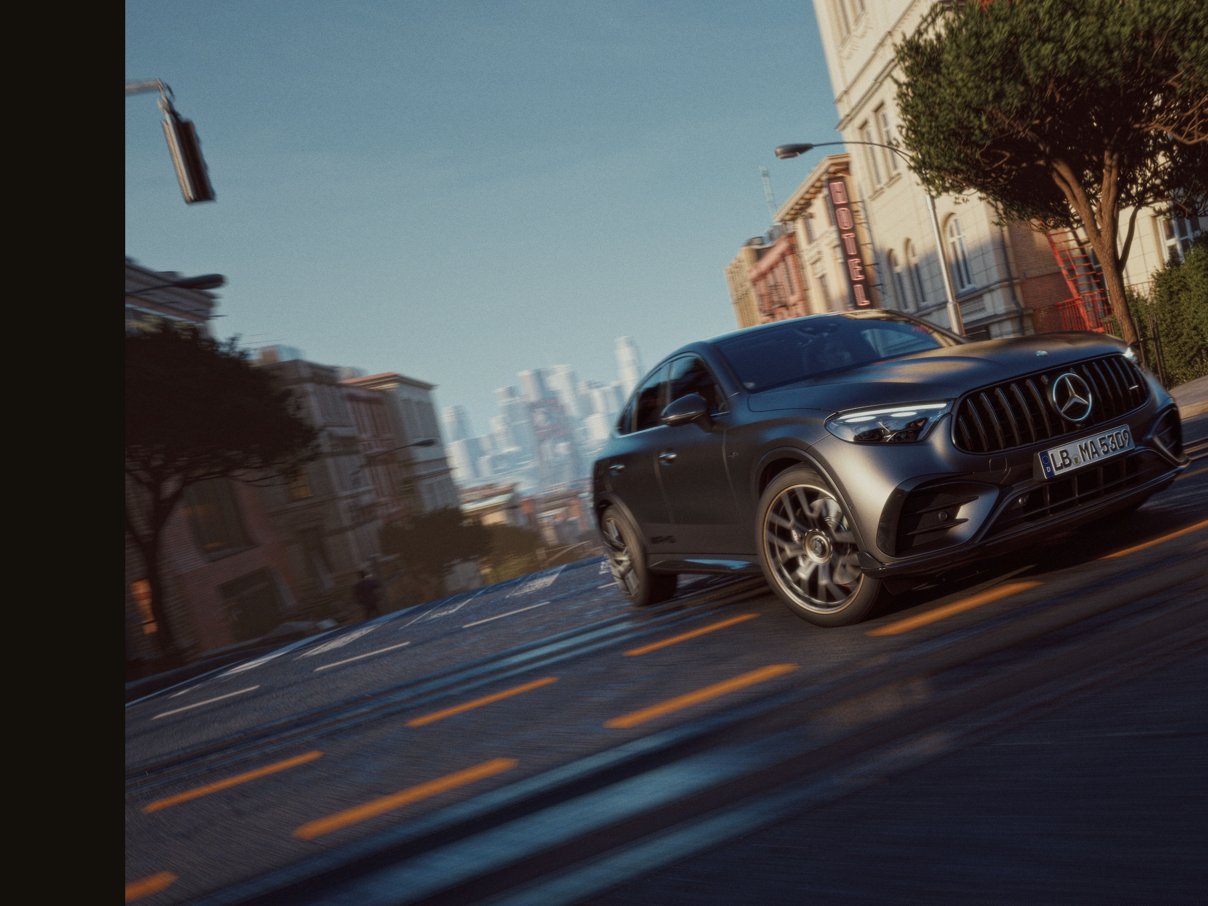 Exterior | GLC | Mercedes-AMG The exterior of new Mercedes-AMG GLC Coupé.