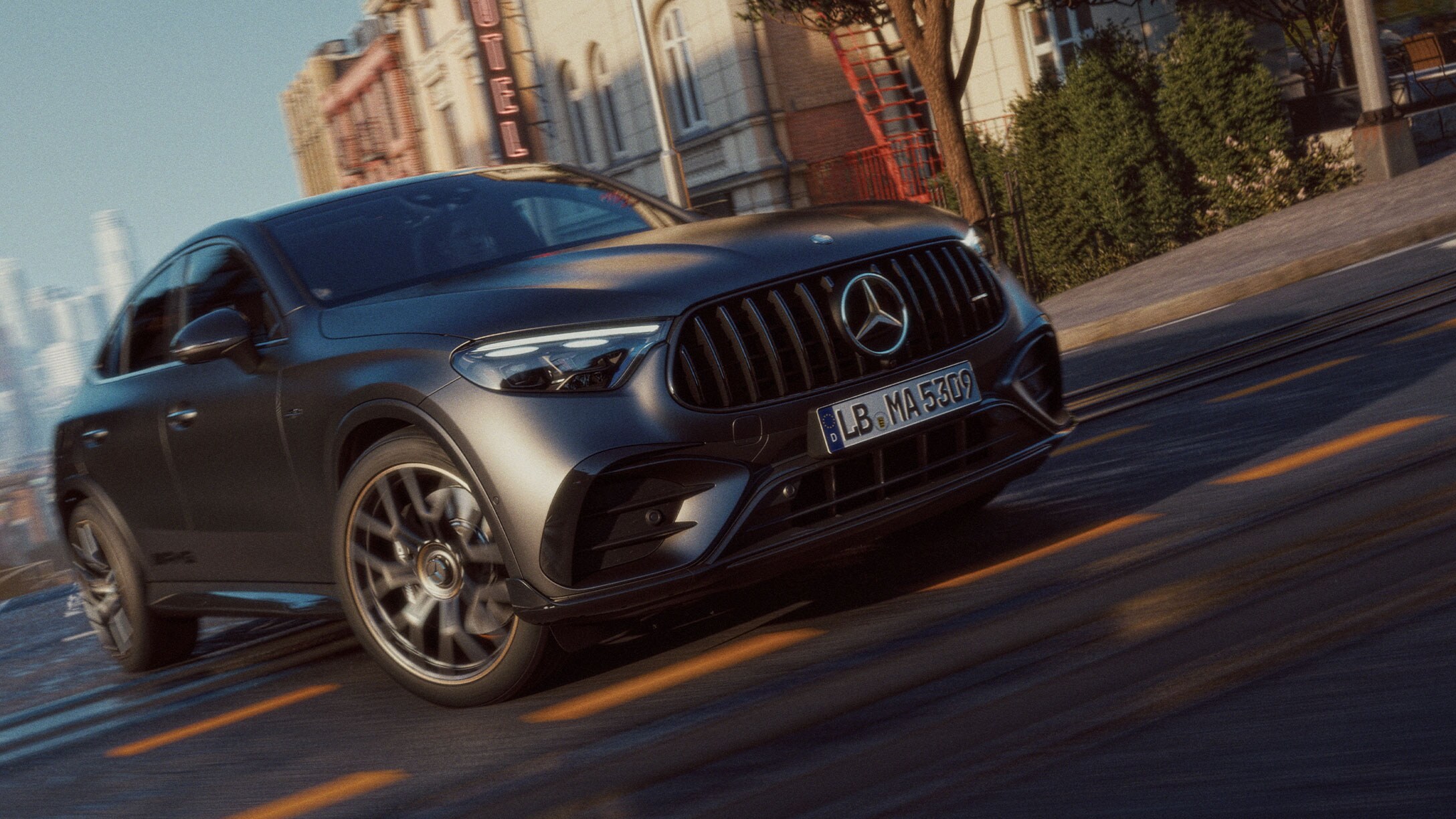 The Night Package II of new Mercedes-AMG GLC Coupé.