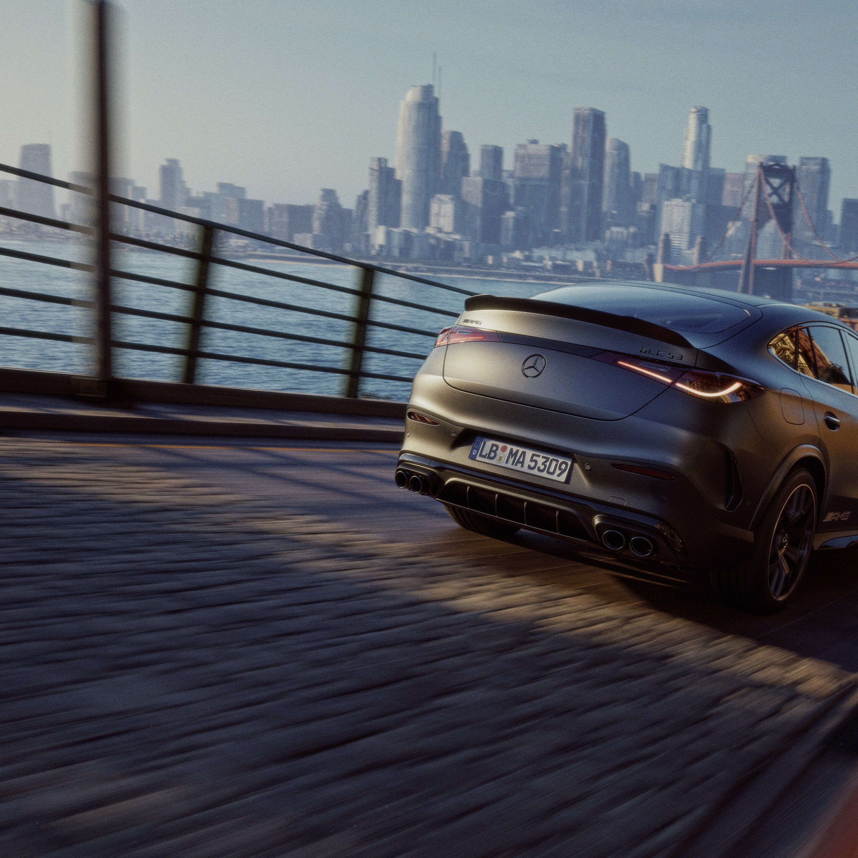 The performance of new Mercedes-AMG GLC Coupé.