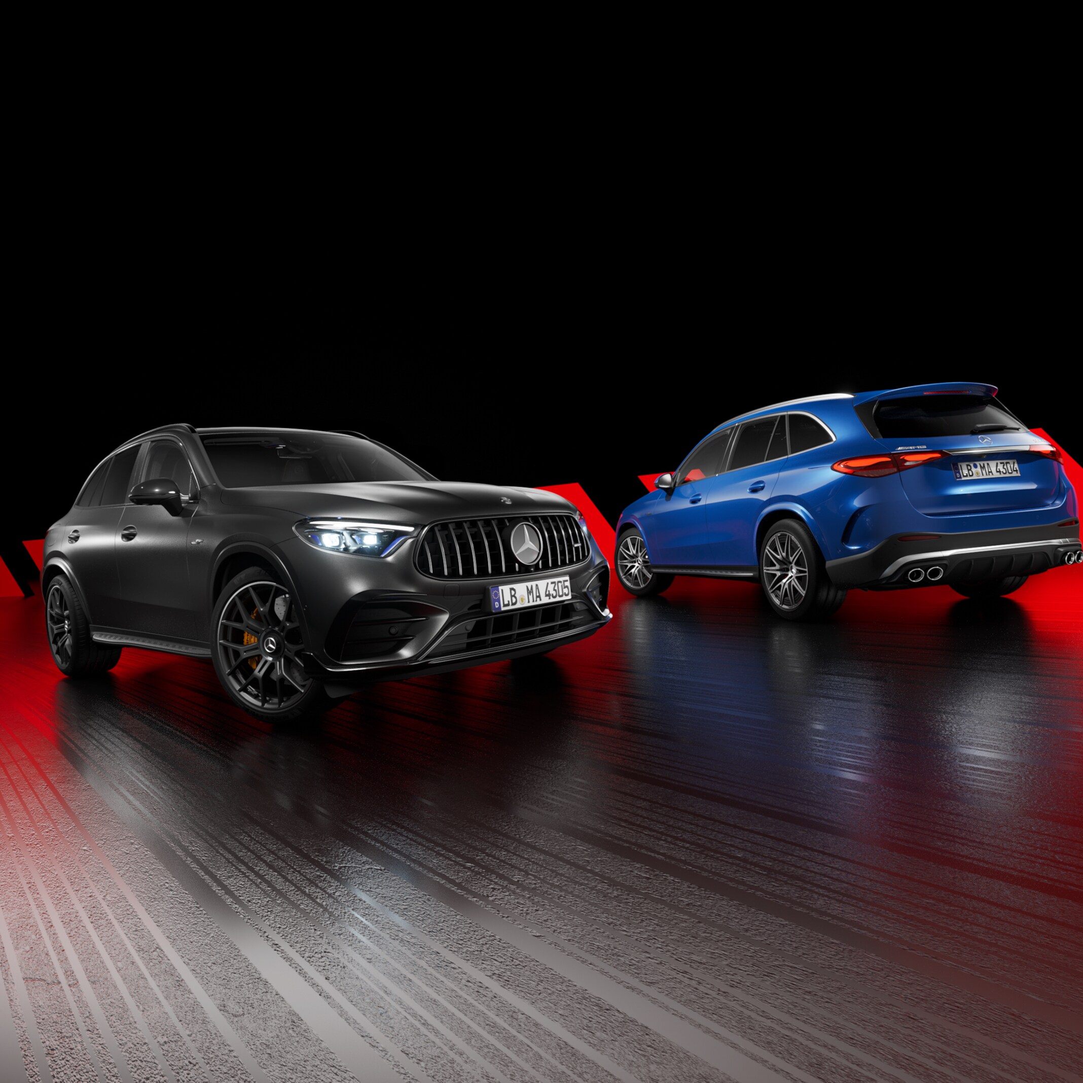 Group photo of the Mercedes-AMG GLC 43 4MATIC models.
