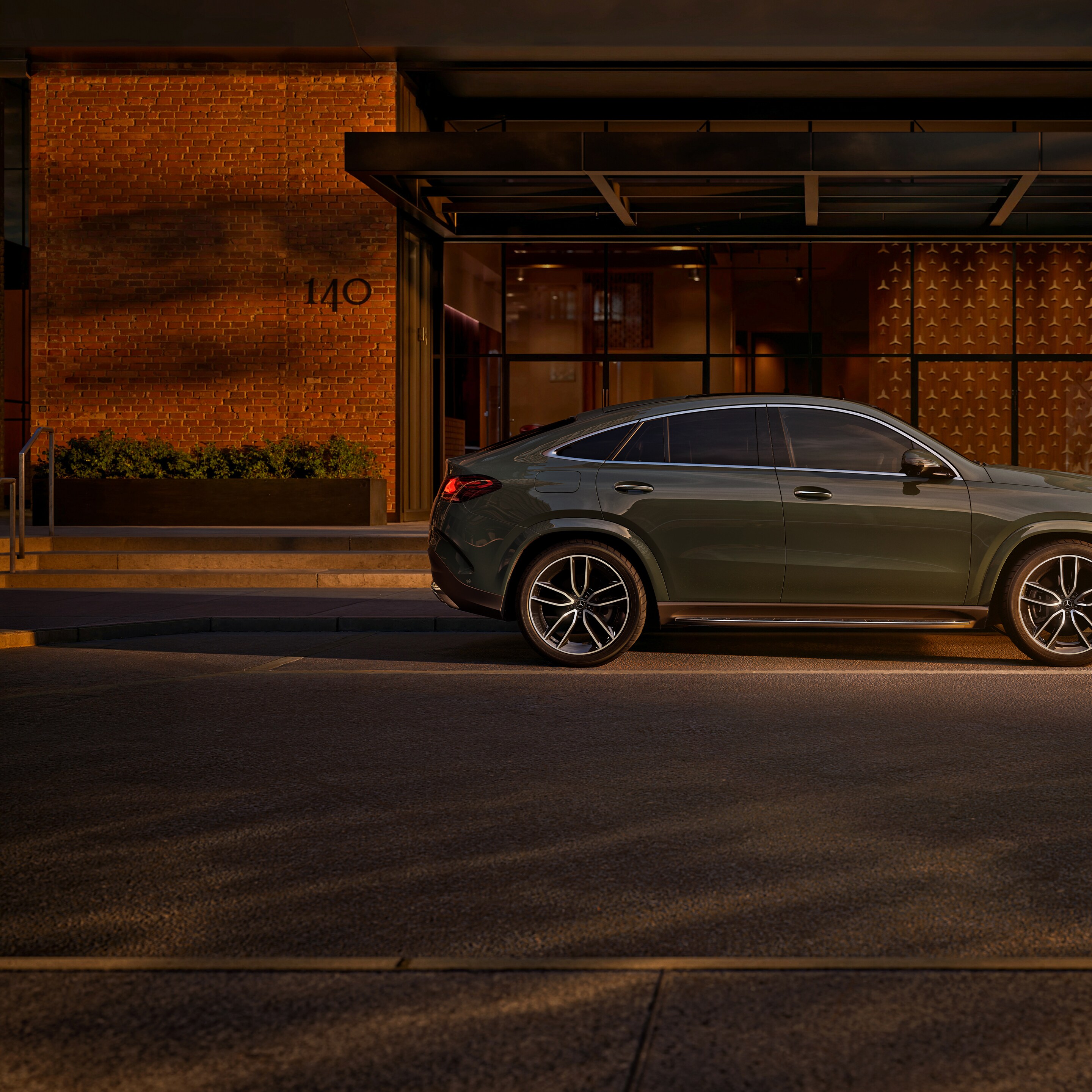 The exterior of the new GLE Coupé.