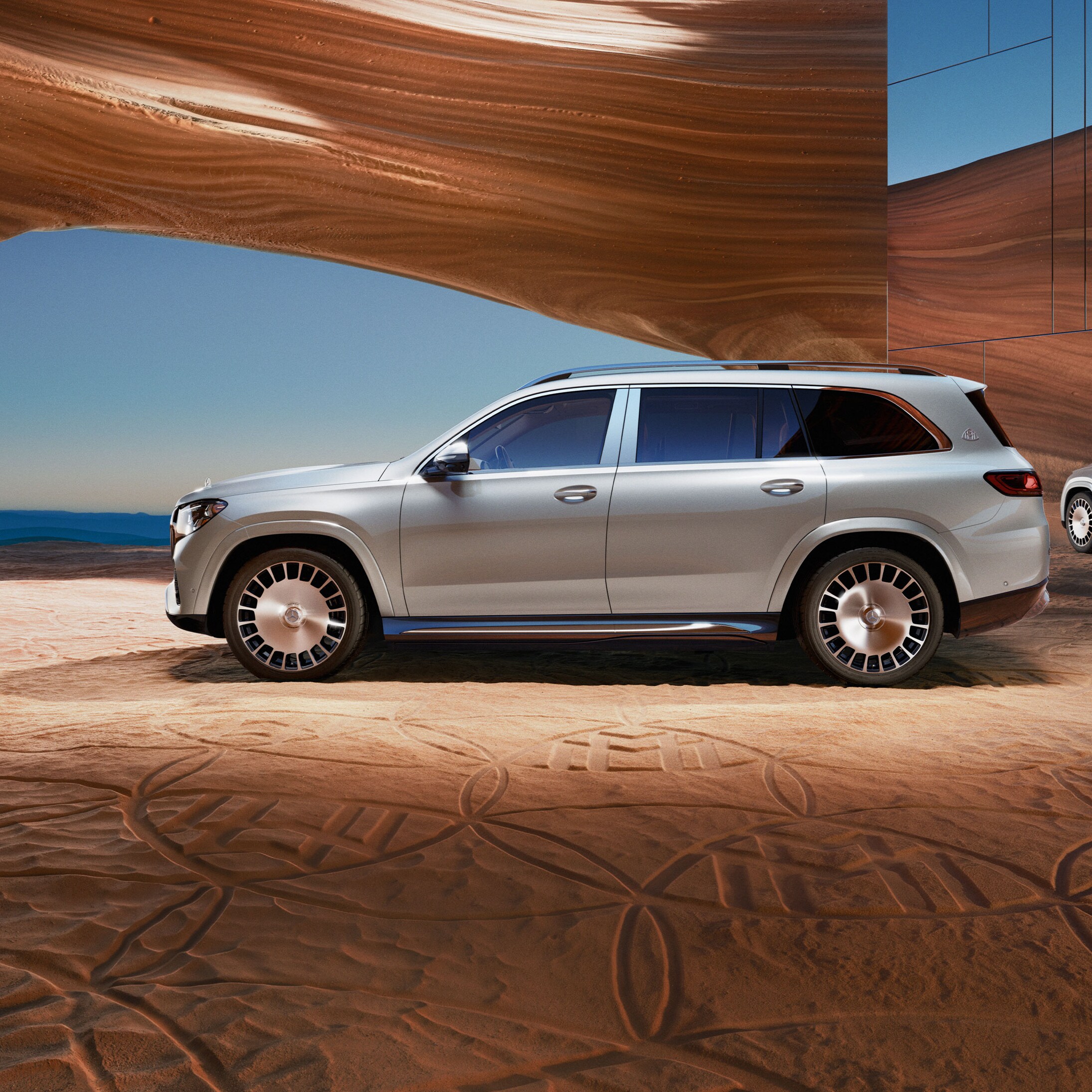 The exterior of the GLS from Mercedes-Maybach.
