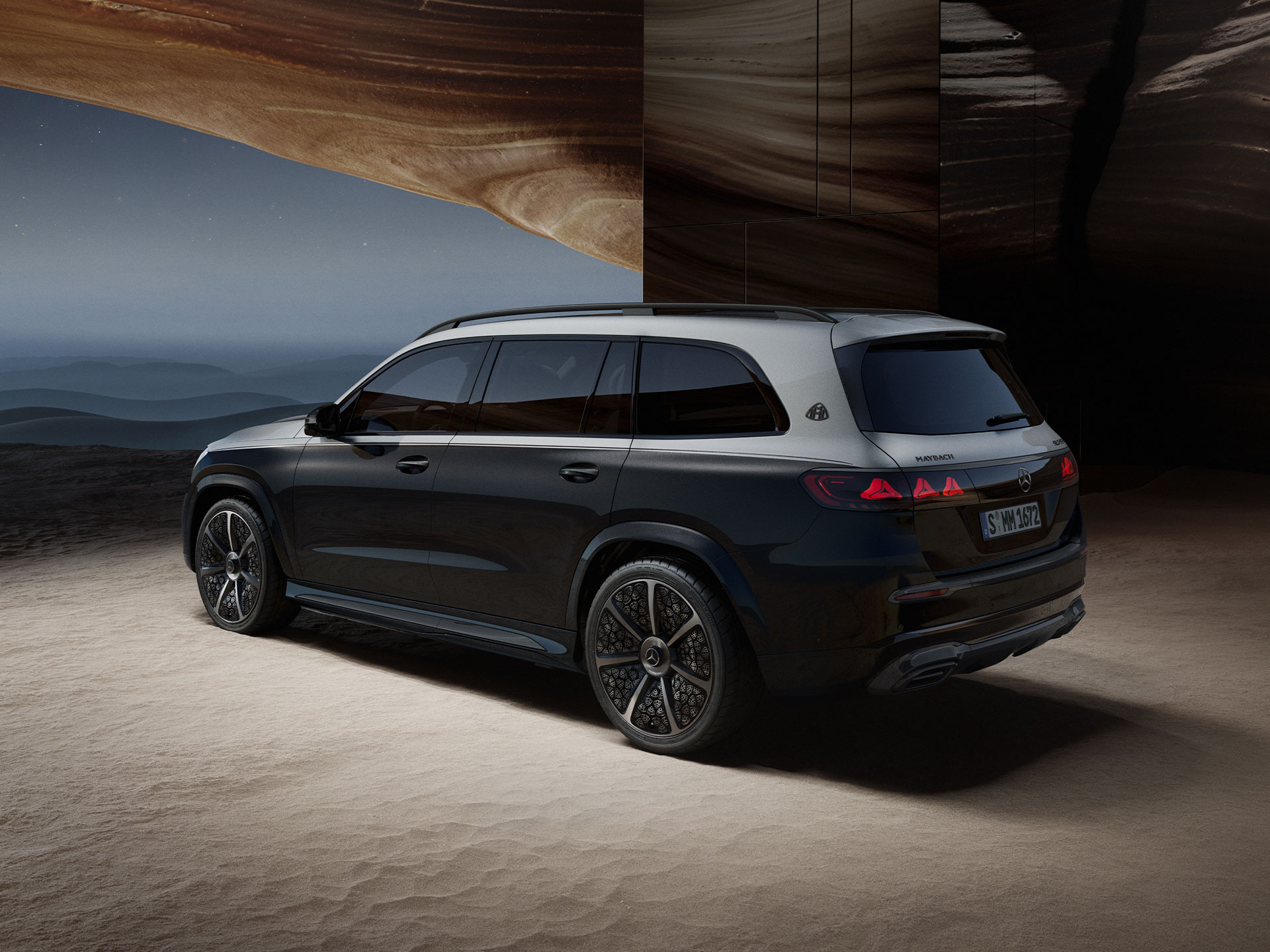 Night Series | GLS | Mercedes-Maybach The GLS from Mercedes-Maybach with Night Series.