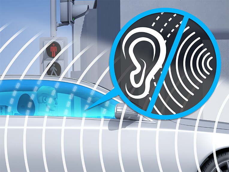 An illustration showing the Acoustic Comfort Package.