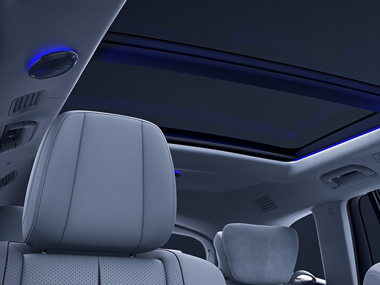 The Burmester® high-end 3D surround sound system in the Mercedes-Maybach GLS.