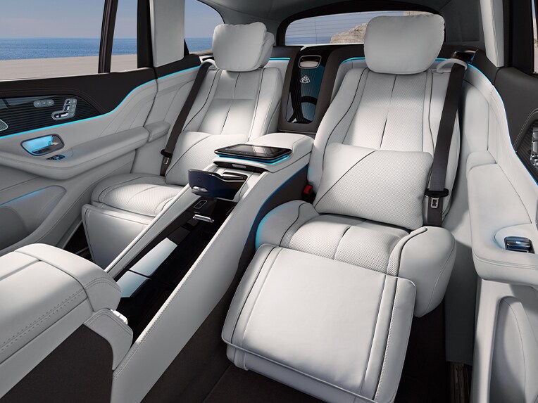 The interior of the Mercedes-Maybach GLS.