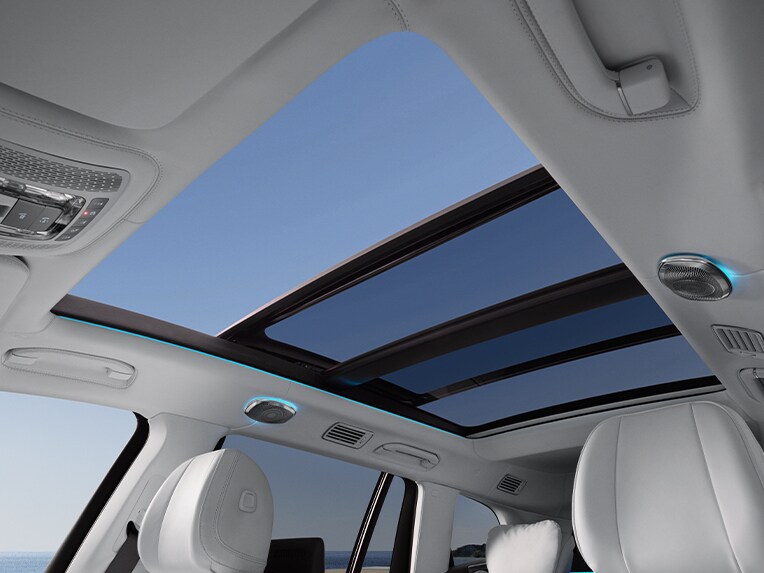 A section of the Mercedes-Maybach GLS interior.