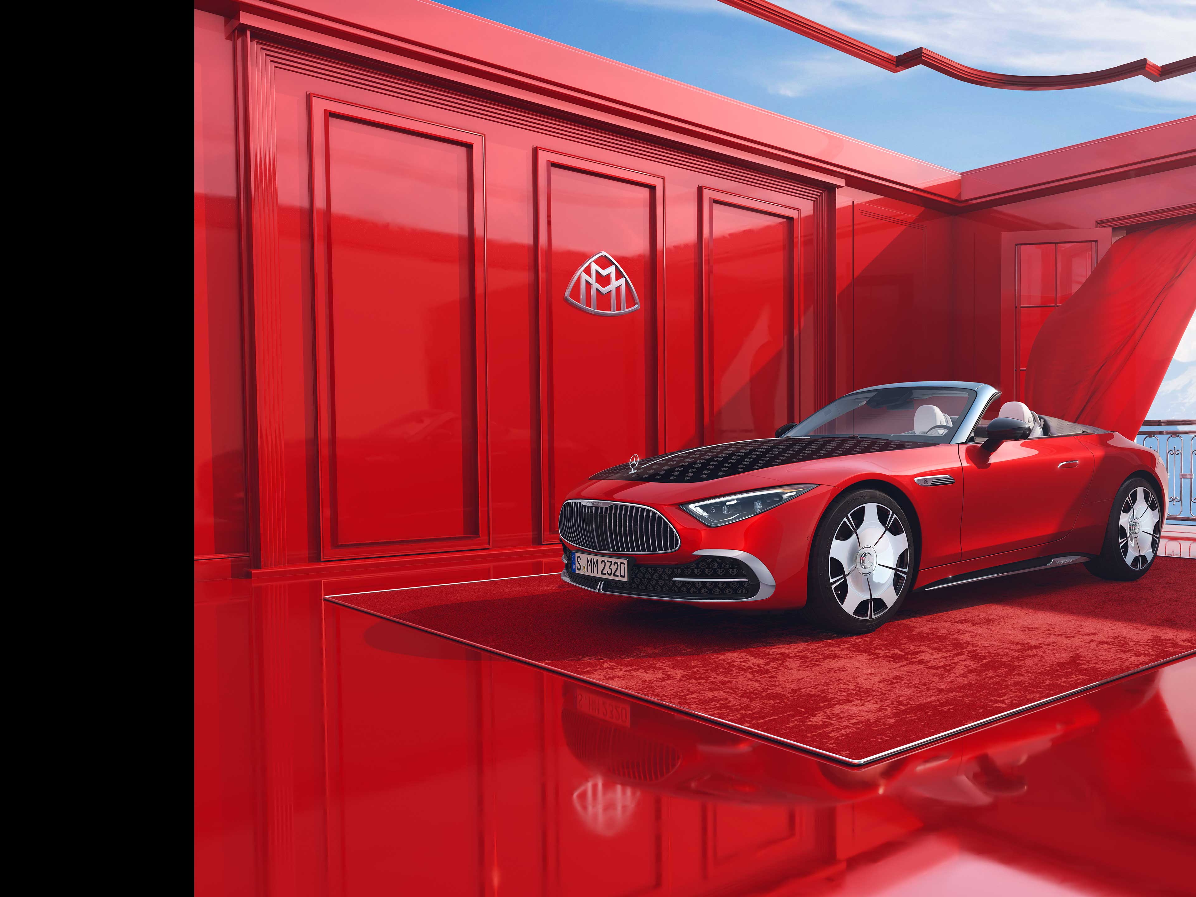 SL 680 | Trademark | Mercedes-Maybach Side view of the Mercedes-Maybach SL 680.