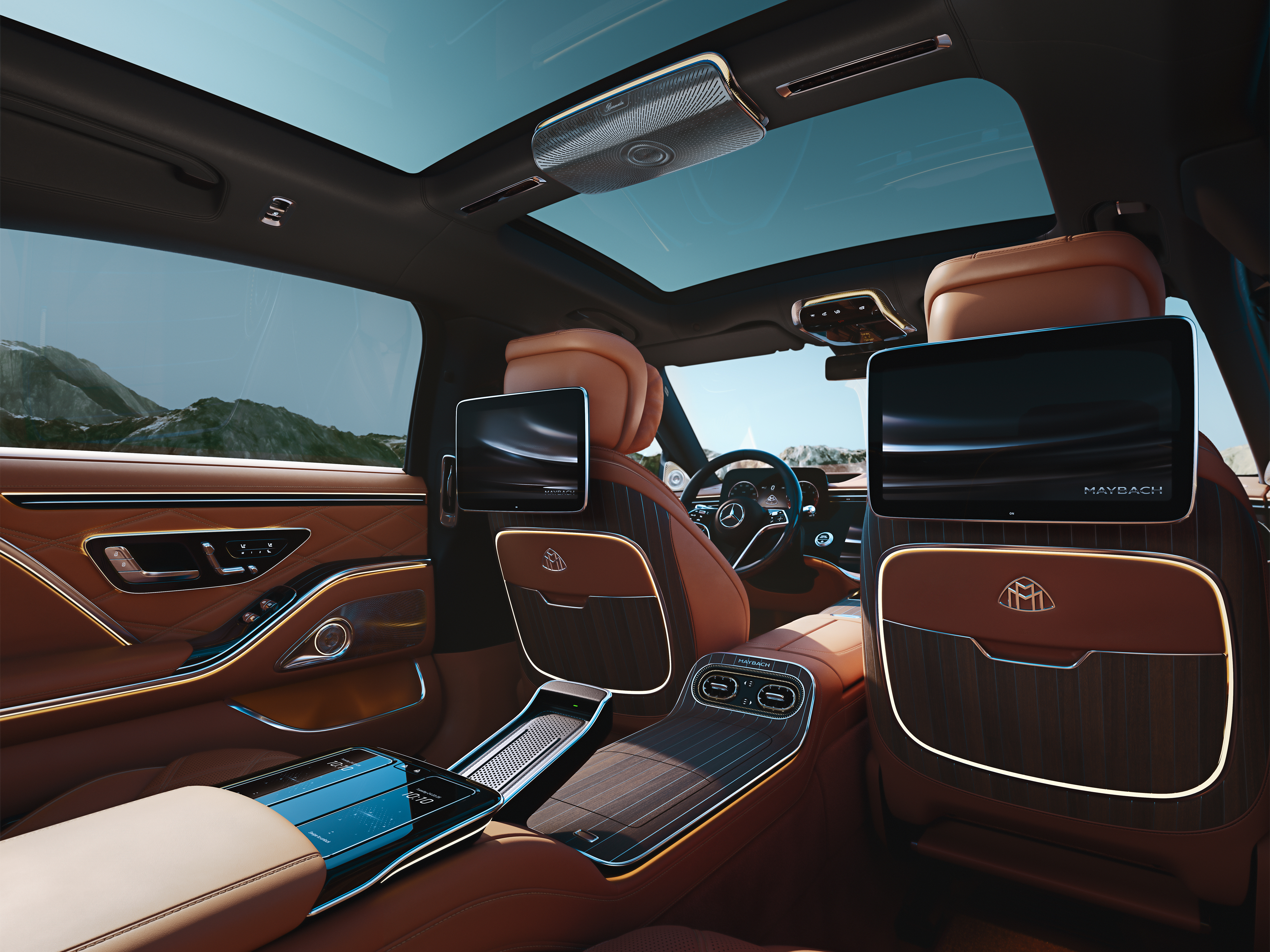Interior | S-Class | Mercedes-Maybach The interior of the Mercedes-Maybach S-Class.