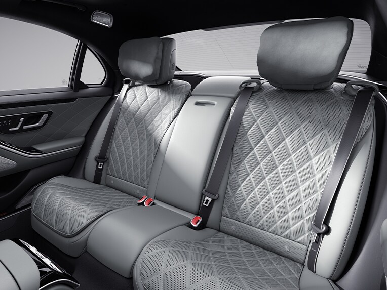 The interior of the Mercedes-Benz S-Class Saloon with Exclusive package.