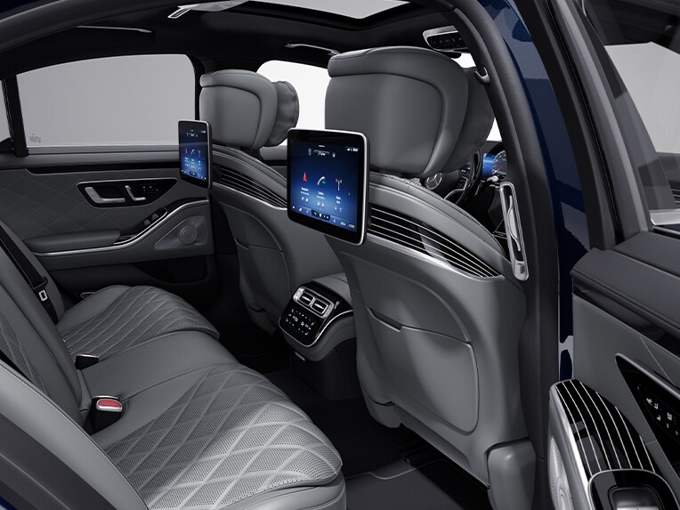 The interior of the Mercedes-Benz S-Class Saloon with Exclusive Trim package.