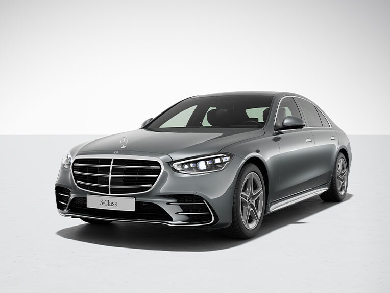 The exterior of the Mercedes-Benz S-Class Saloon with AMG Line.