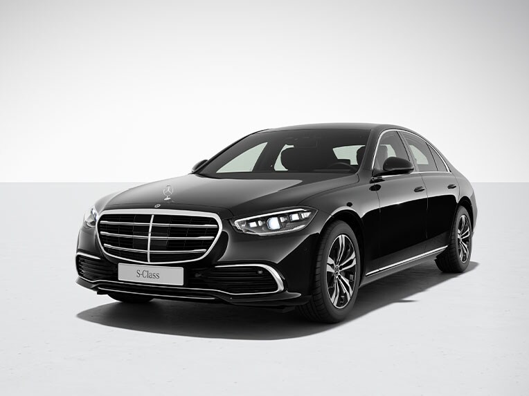 The exterior of the Mercedes-Benz S-Class Saloon with standard equipment.