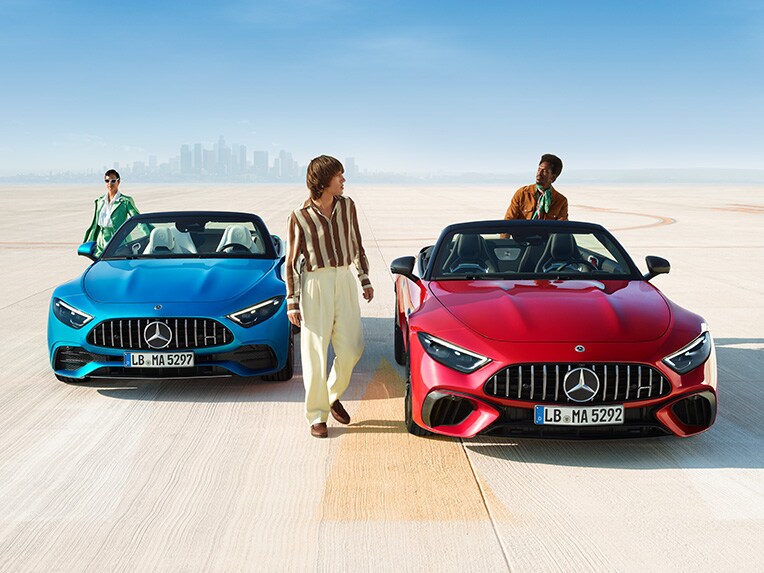 The Mercedes-AMG SL Roadster. 