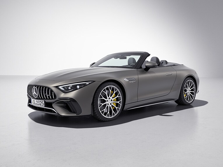 The exterior of the Mercedes-AMG SL Roadster with AMG Aerodynamics Package.