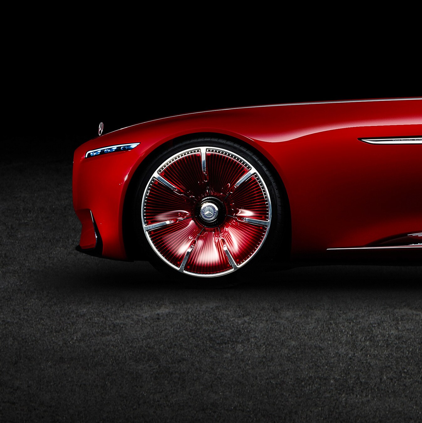 Side view of the Vision Mercedes-Maybach 6