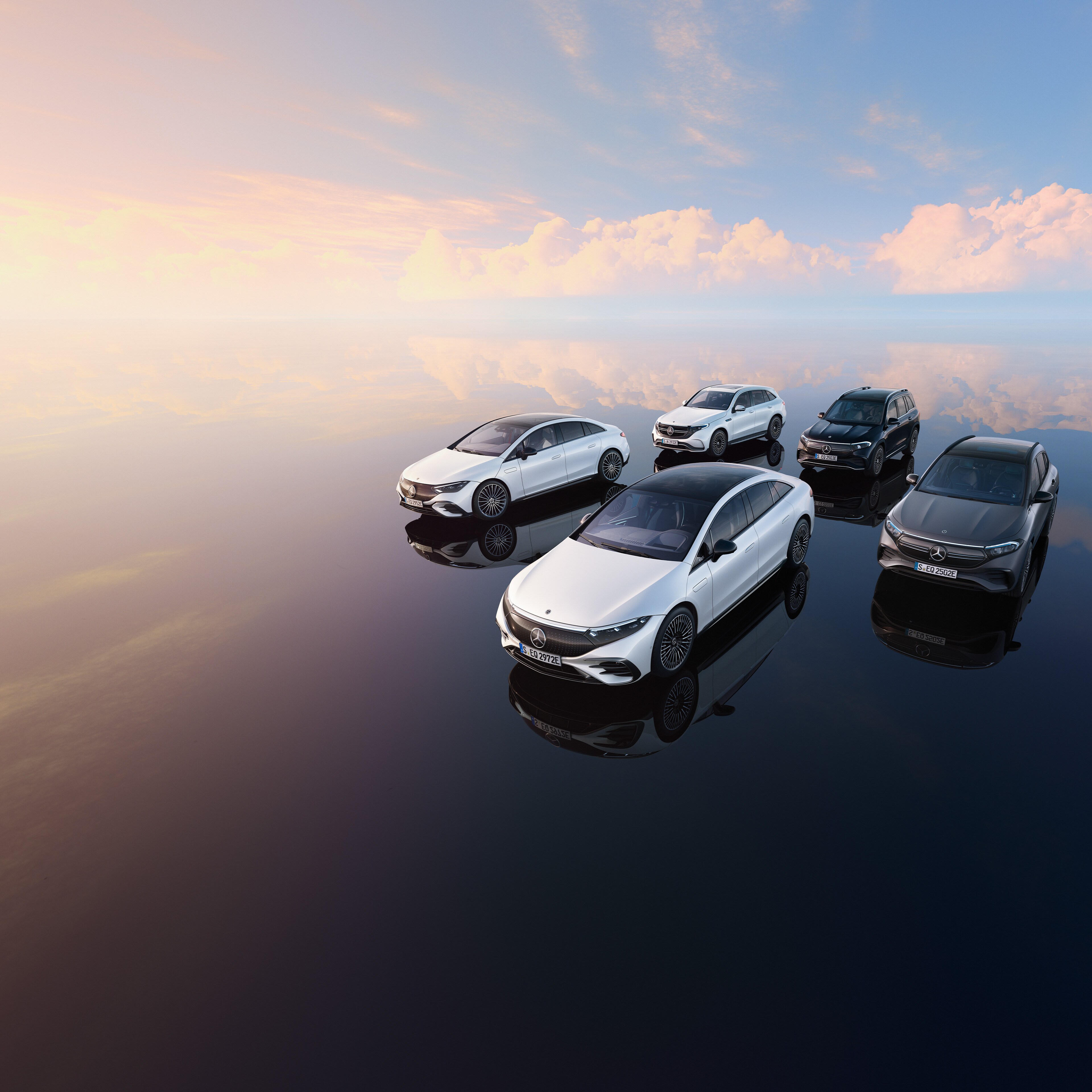 The all-electric electric vehicles from Mercedes-Benz.