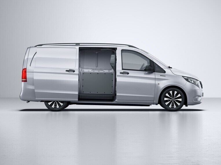 The electric operation allows opening and closing of the sliding doors at the touch of a button, without the driver having to get out.