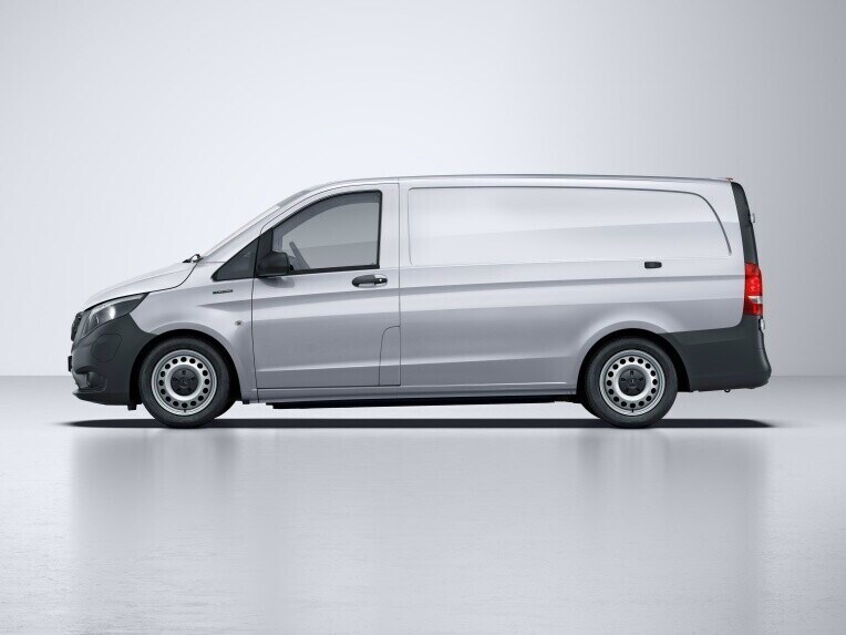 The Extra-long eVito Panel Van with a length of 5.37 m.