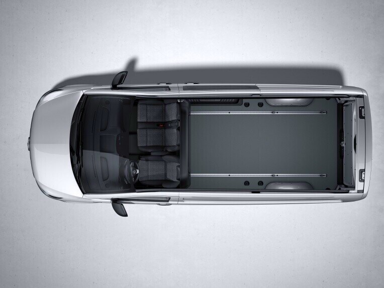 The Extra-long eVito Panel Van with a load compartment length of 3.06 m.