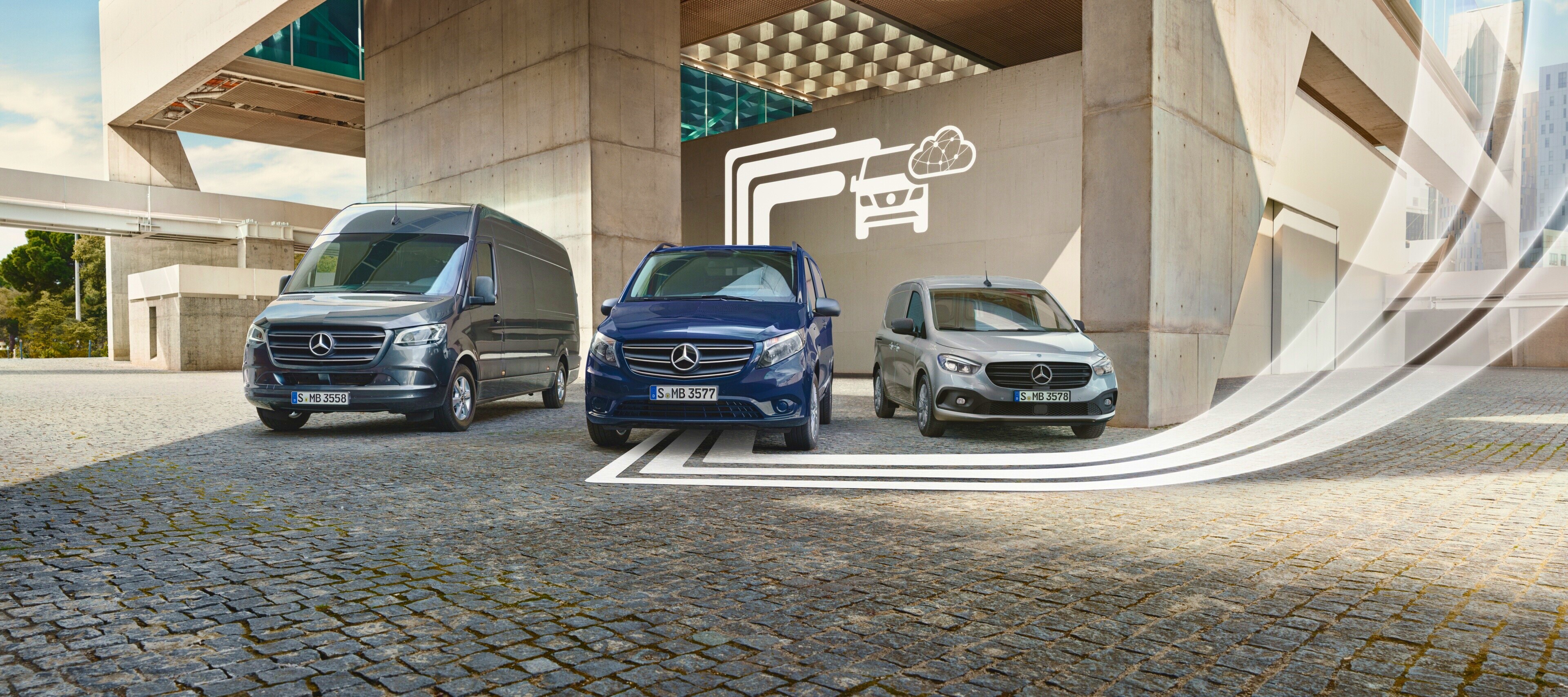 Digital extras for business customers | Mercedes-Benz Vans Grab a digital upgrade for your van and enjoy more efficiency, transparency and intelligence.