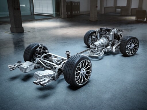 The AMG rear-axle limited-slip differential electronic (43) of the Mercedes-AMG SL Roadster.