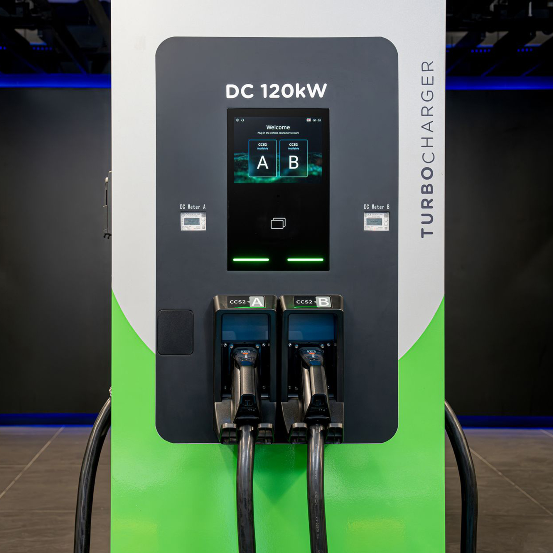 Navigation with Electric Intelligence Navigation with Electric Intelligence calculates the best route, including charging stops